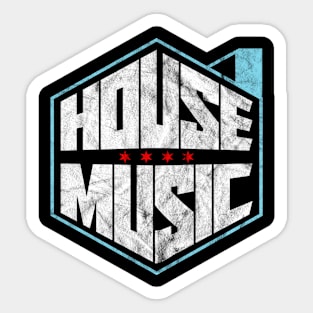 House Music Chicago Stylish Aesthetic Sticker